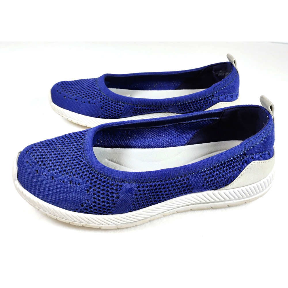 Easy Spirit 8WW Blue Knit Mesh Slip On Flats Comfort Walking Lightweight - Picture 5 of 10